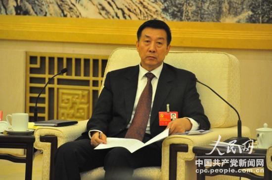 十八大代表、國(guó)資委主任王勇。人民網(wǎng)記者 曹華攝